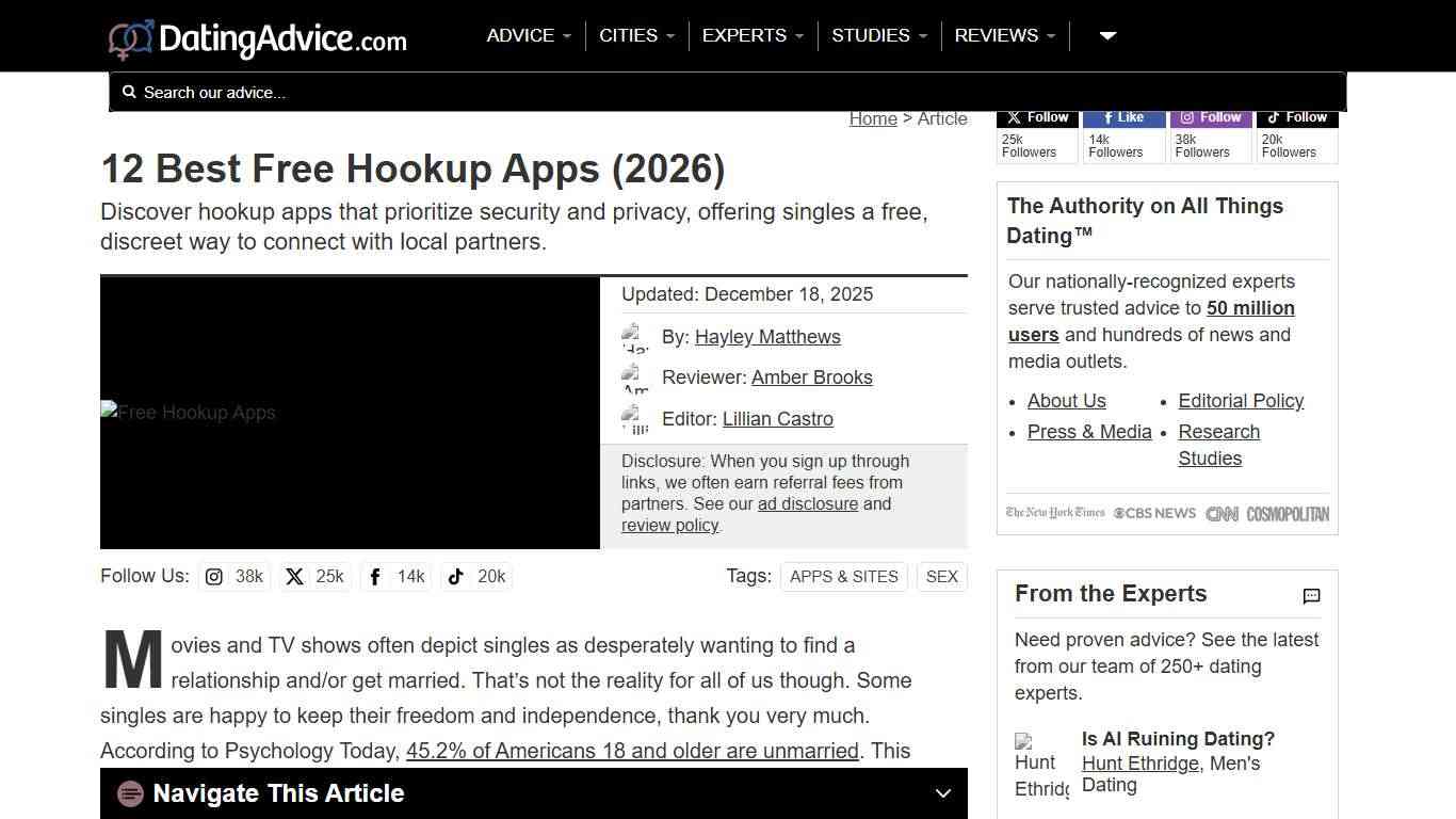 12 Best Free Hookup Apps (2026)